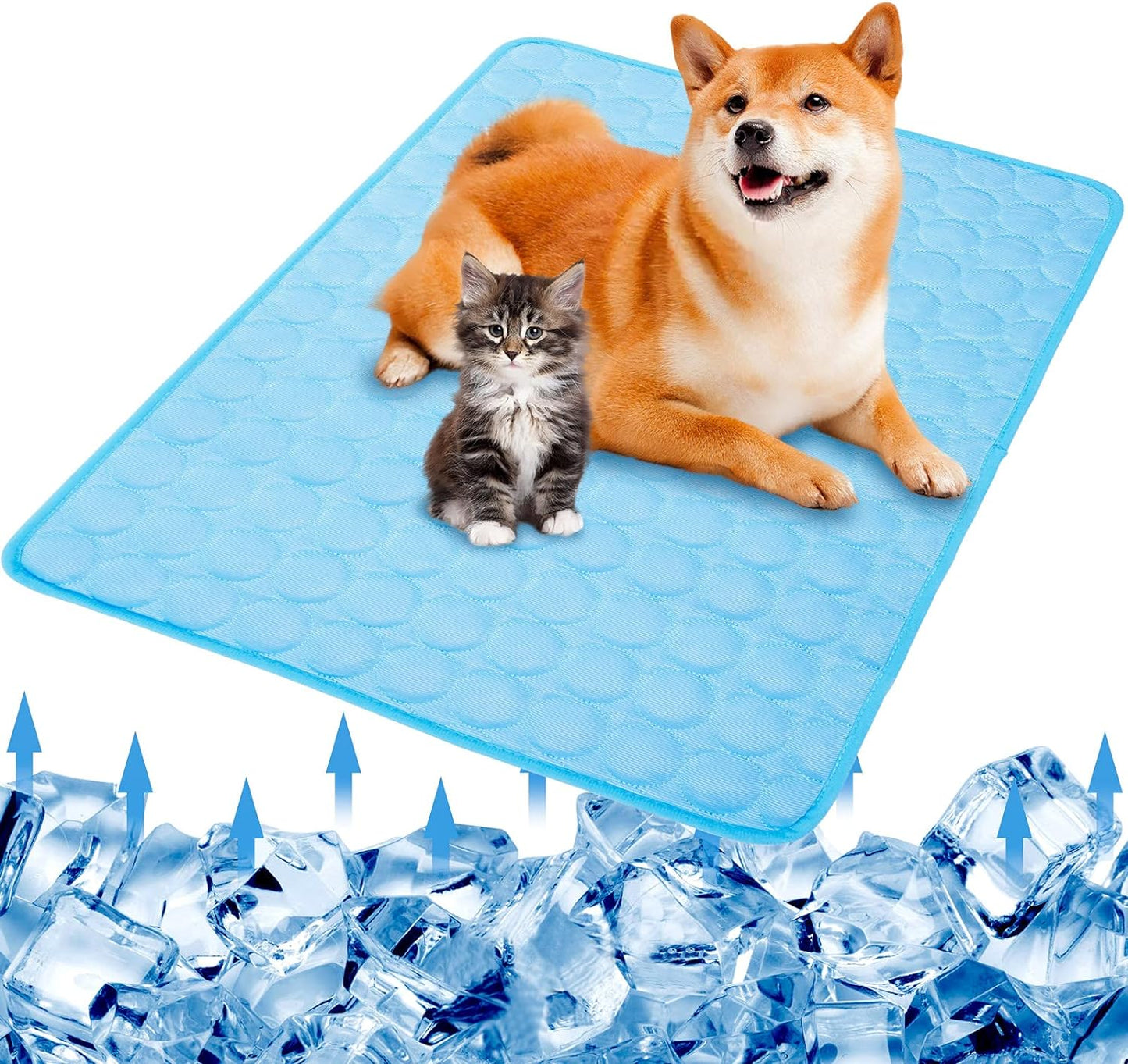 Dog Cooling Mat Pet Cooling Mat Cooling Pad for Sleeping Cooling Pad for Bed Dog Crate Pad Pressure Activated Cooling Mat for Dogs and Cats Keeps Dogs and Cats Cool in Summer for Cars