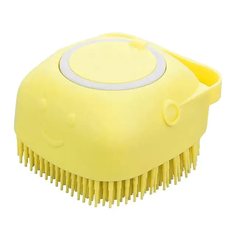 Pet Bath Brush Dog Cat Massage Shampoo Dispenser Silicone Pet Hair Comb Grooming Tool Puppy Hair Removal Brushes Pets Supplies